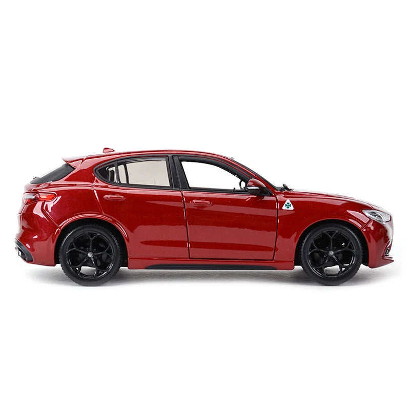 Bburago 1:24 Alfa Romeo Stelvio SUV Xe mô hình tĩnh đúc xe đồ chơi xe hơi sưu tầm