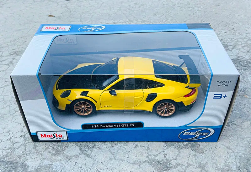 Maisto 1:24 Porsche 911 GT2 RS mô phỏng xe hợp kim mô hình thủ công trang trí bộ sưu tập đồ chơi công cụ quà tặng