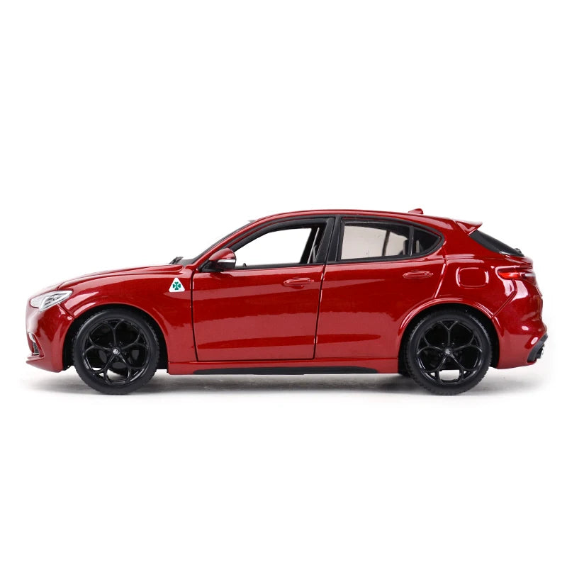 Bburago 1:24 Alfa Romeo Stelvio SUV Xe mô hình tĩnh đúc xe đồ chơi xe hơi sưu tầm