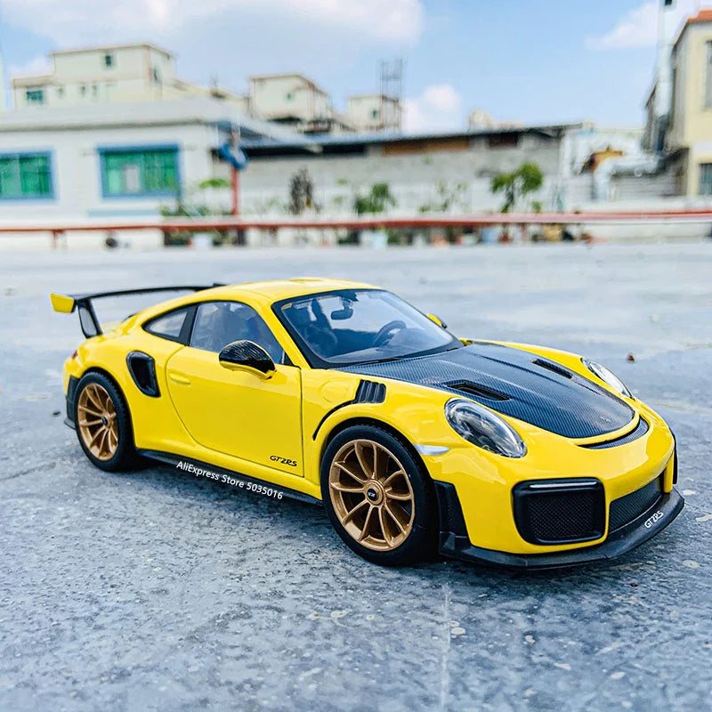 Maisto 1:24 Porsche 911 GT2 RS mô phỏng xe hợp kim mô hình thủ công trang trí bộ sưu tập đồ chơi công cụ quà tặng