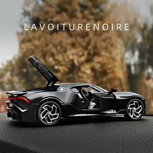 Bugatti La Voiture Noire Black Dragon Super Car Toy Alloy Car Diecasts & Toy Cars Model Cars