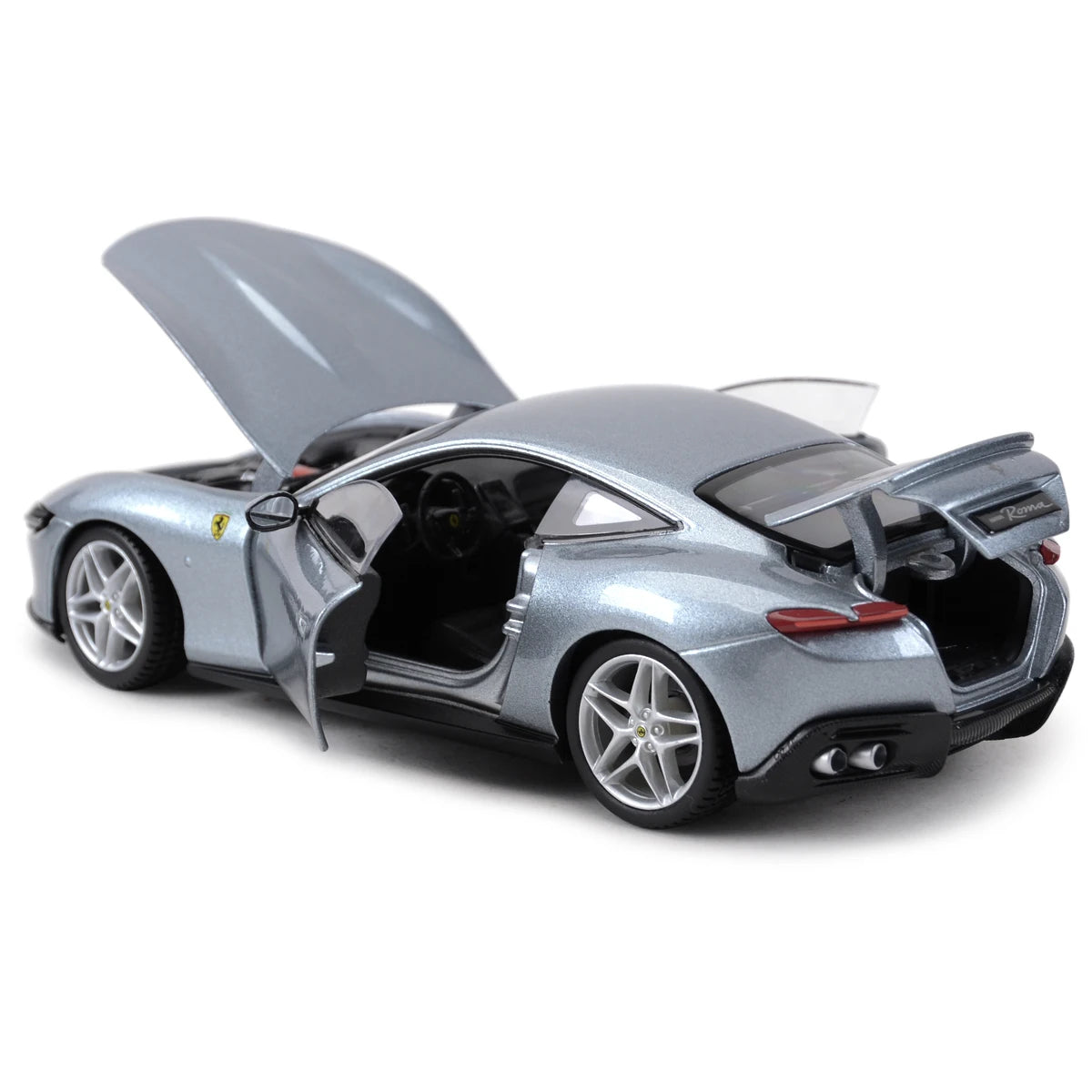 Bburago 1:24 Ferrari Roma Grey Sports Car Static Die Cast Vehicles Đồ chơi mô hình xe hơi sưu tập