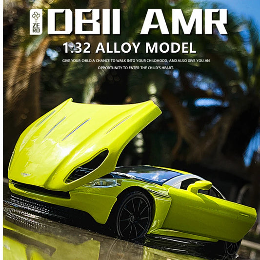 1:32 Aston Martin DB11 AMR Xe thể thao hợp kim Diecasts &amp; Đồ chơi Xe Mô hình xe đồ chơi bằng kim loại Bộ sưu tập mô phỏng cao Quà tặng đồ chơi