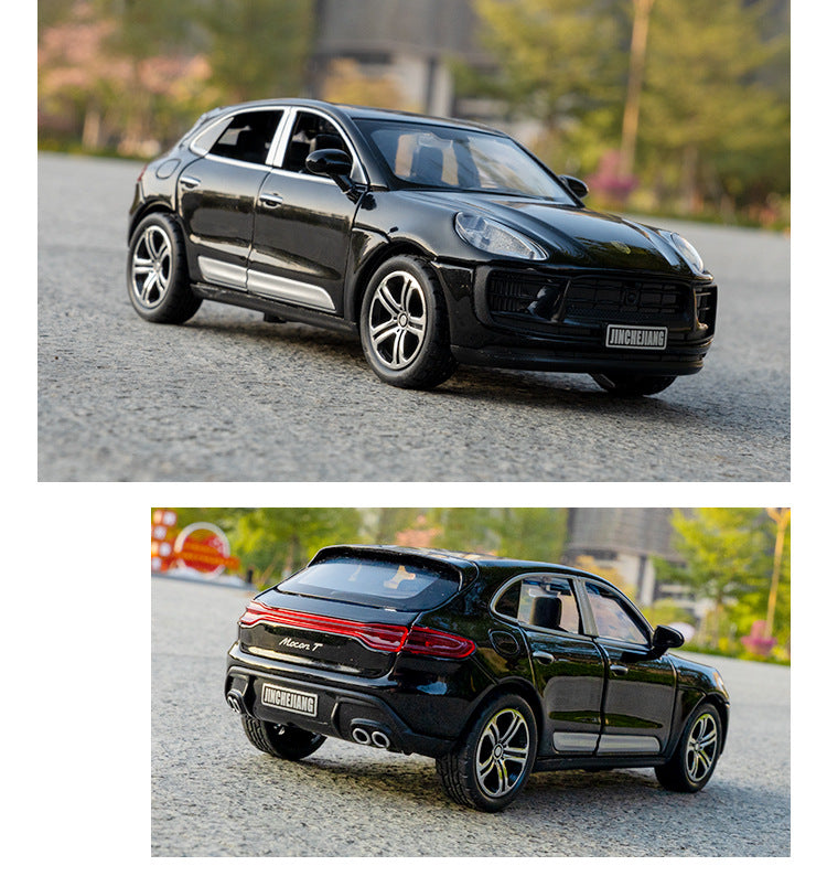 1:32 Porsche Macan T SUV Diecast Alloy Car Model Simulation Toy Sound Light Pull Back Collecte Decoration