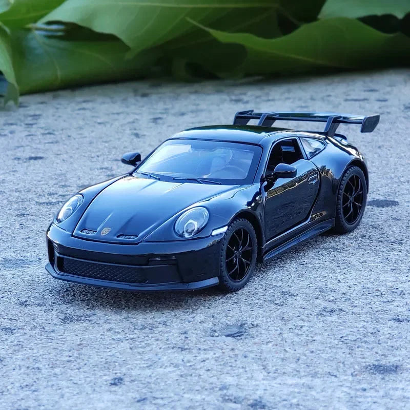 Mô hình xe hơi hợp kim Porsche 911 GT3 Supercar tỷ lệ 1:32 mới có đèn âm thanh kéo lùi Bộ sưu tập đồ chơi mô hình đúc khuôn trang trí