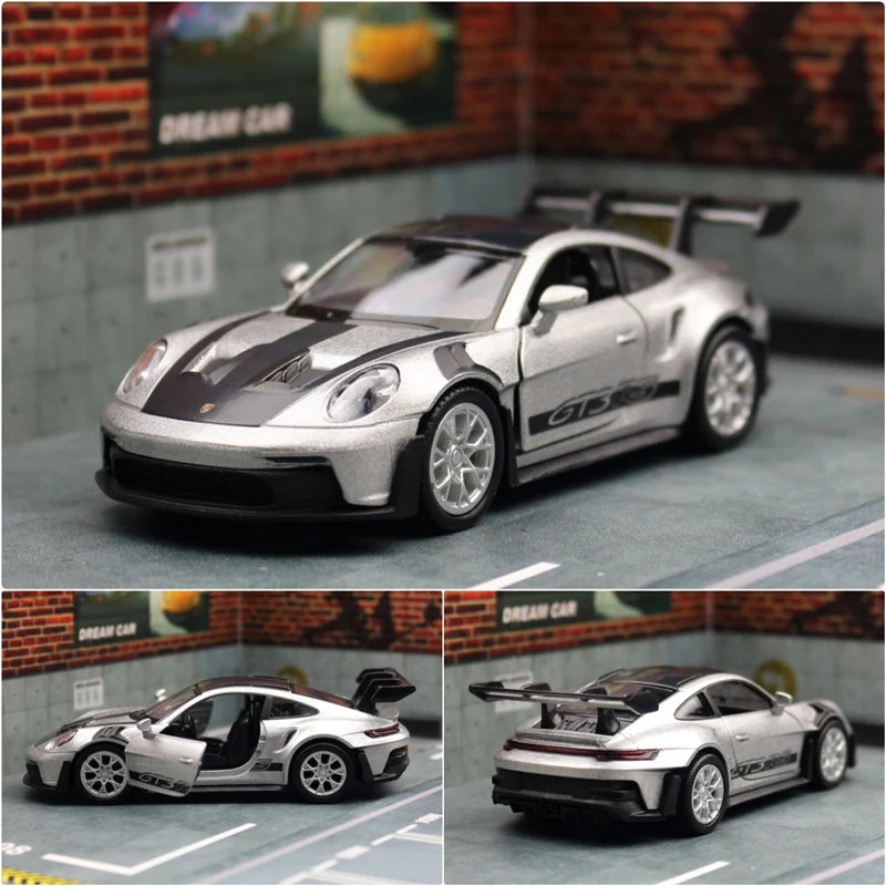 1:36 Porsche 911 992 GT3 RS Diecast Alloy Racing Car Model Metal Toy Sports Model High Simulation