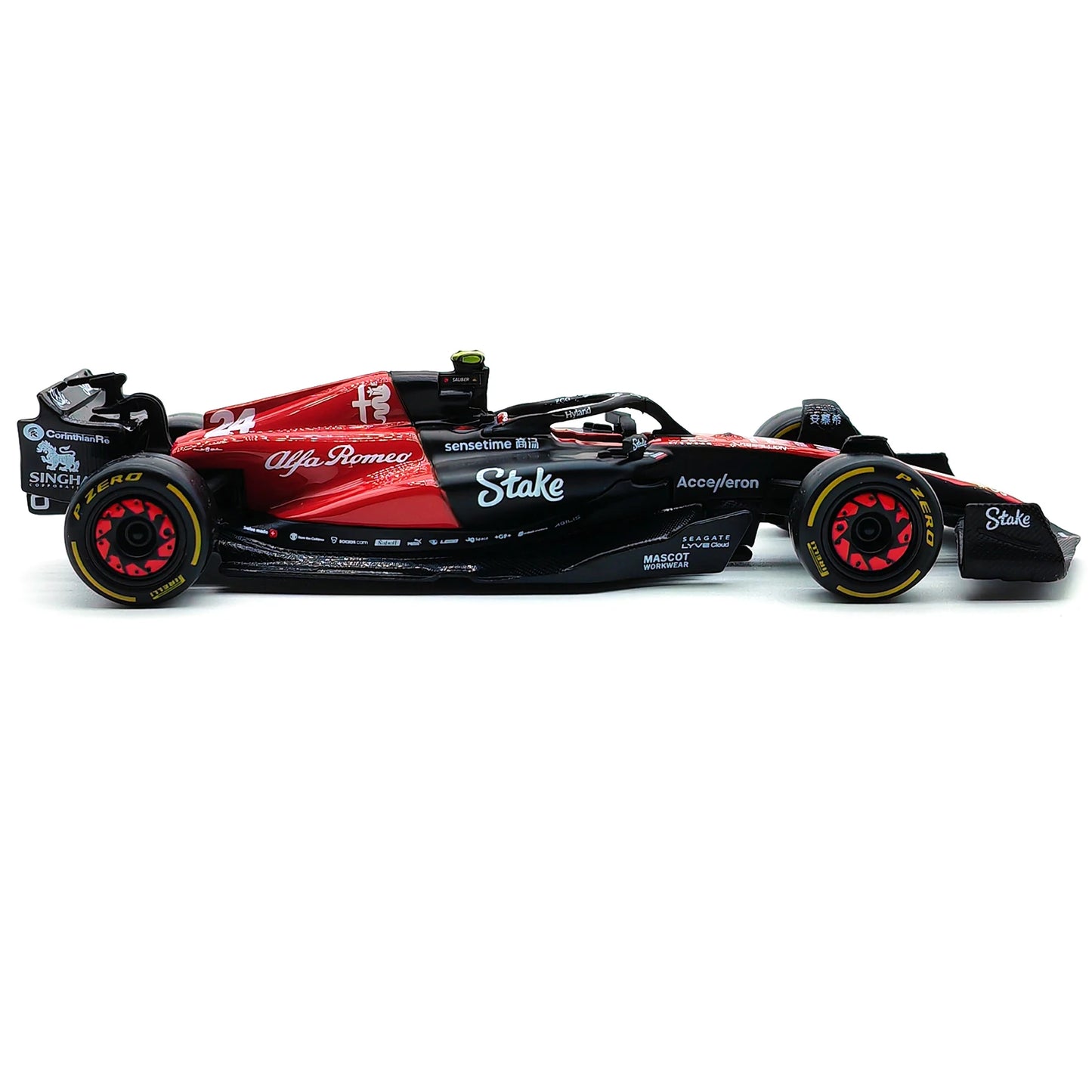 Bburago 1:43 2023 Alfa Romeo C43 F1 Formula Car Die Cast Vehicles Đồ chơi mô hình đua xe sưu tập