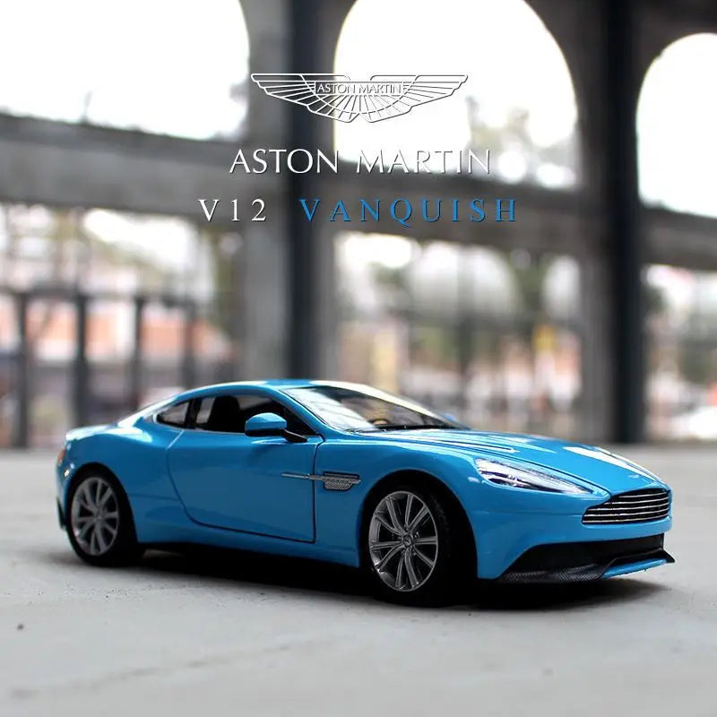 1:24 WELLY Aston Martin Vanquish Siêu xe hợp kim Diecast Mô hình xe ô tô Đồ chơi Bộ sưu tập xe ô tô bằng kim loại Mô phỏng Xe ô tô