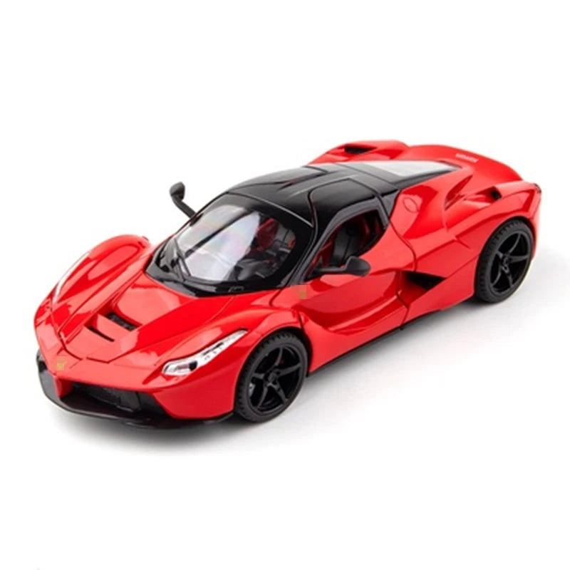 1:24 Ferraris Laferrari Hợp kim Mở Mô hình xe thể thao Diecasts &amp; Đồ chơi Xe Mô hình xe đồ chơi bằng kim loại Mô phỏng Âm thanh Ánh sáng Quà tặng