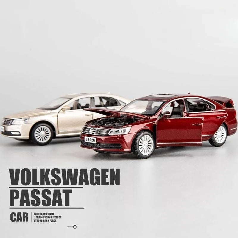 Volkswagen Passat 1/32 Diecast Metal Alloy Toy Car Model Miniature Sound and Light