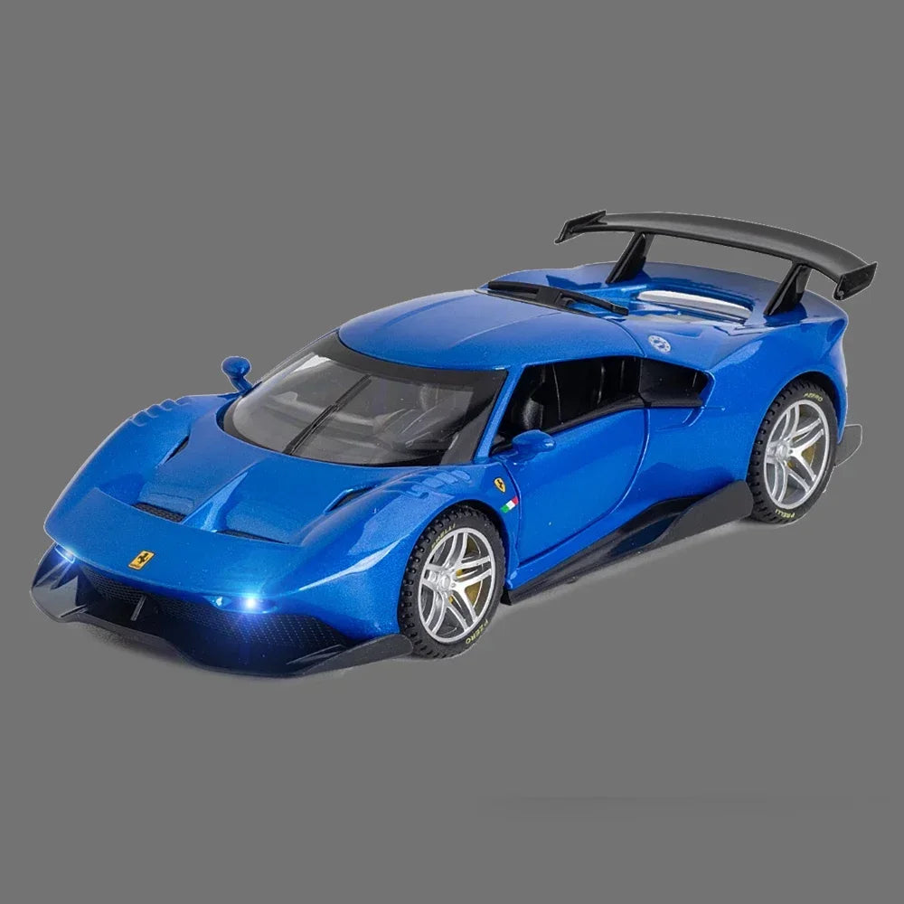 1:32 Scale Ferrari P80c Die-cast Metal Supercar Alloy Car Toy Hobby Model Collection