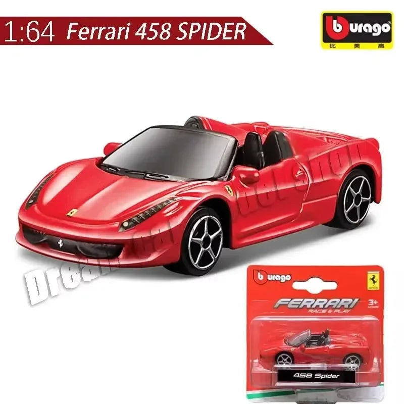 Burago 1:64 Ferrari Series SF90 488P Roma F430 F12 Mô hình xe hợp kim Bộ sưu tập quà tặng ngày lễ Mô hình xe