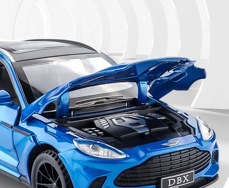 Mô hình xe hơi đúc tỉ lệ 1/32 Aston Martin DBX có âm thanh và ánh sáng, đồ chơi xe hơi thu nhỏ cho trẻ em và bé trai, quà tặng sinh nhật