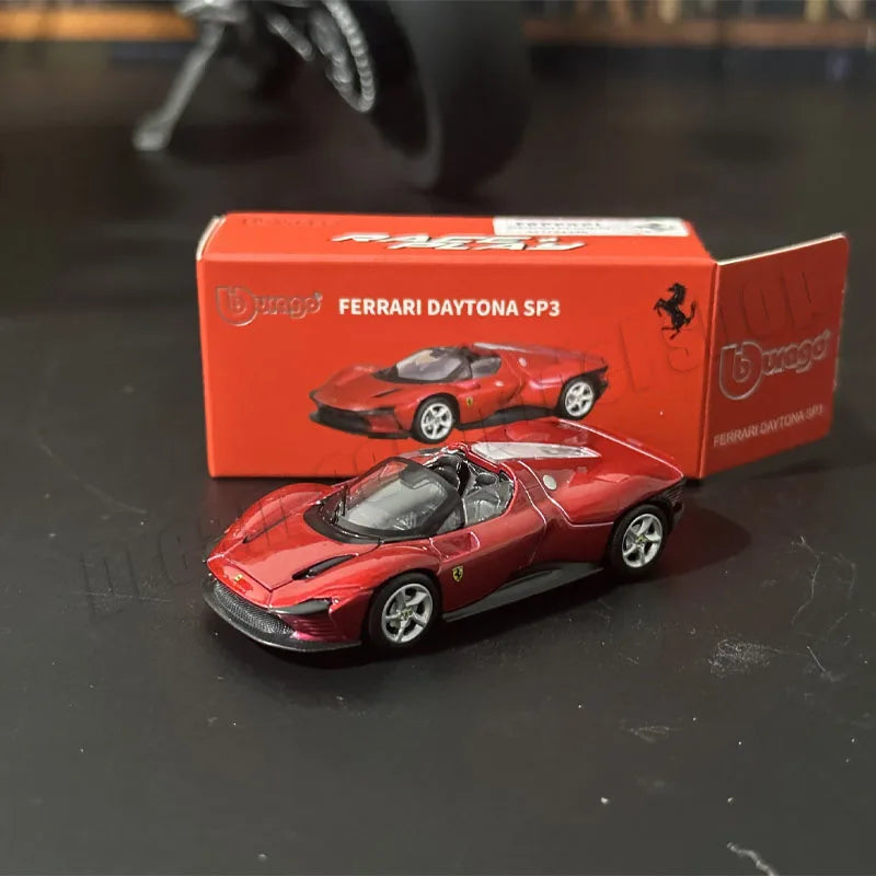 Burago 1:64 Ferrari Series SF90 488P Roma F430 F12 Mô hình xe hợp kim Bộ sưu tập quà tặng ngày lễ Mô hình xe