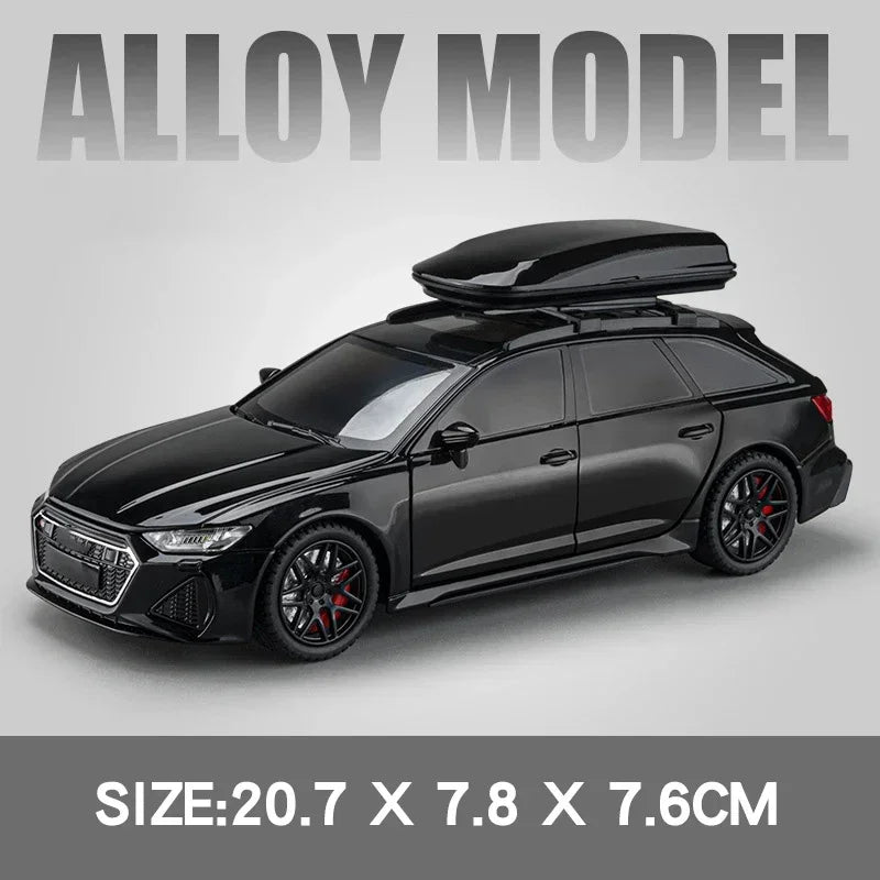 Audi RS6 Station Wagon Diecast Metal Alloy Model Car Toy Car Collection Simulation Sound & Light