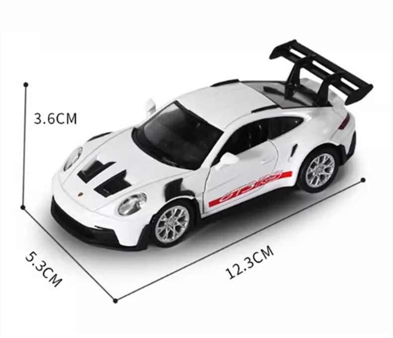 1:36 Porsche 911 992 GT3 RS Diecast Alloy Racing Car Model Metal Toy Sports Model High Simulation