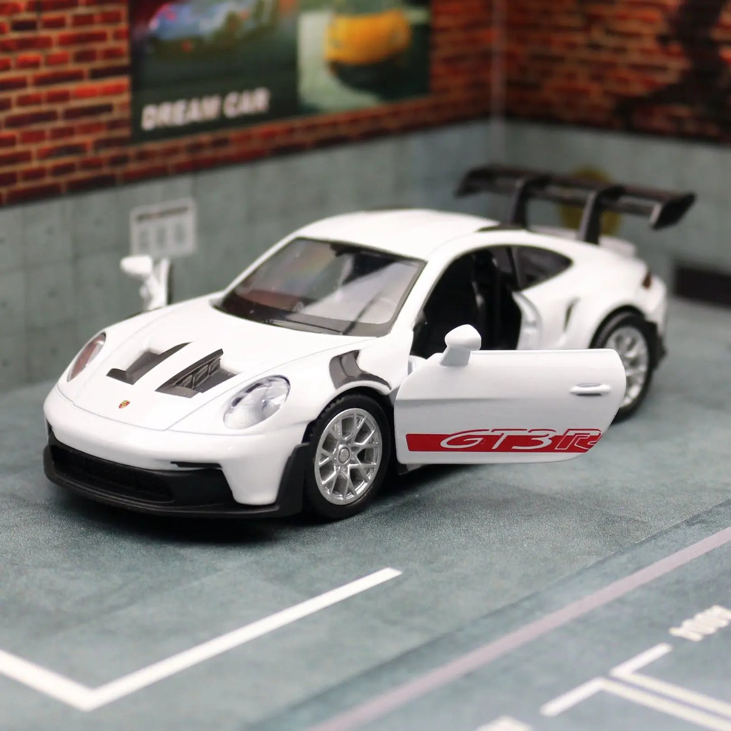 1/36 Porsche 911 GT3 RS Toy Car Model For Children RMZ CiTY Miniature Racing Free Wheels Pull Back Diecast Metal Collection Gift