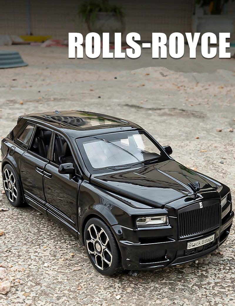 Rolls Royce Cullinan SUV hợp kim Luxy mô hình xe hơi Diecast kim loại đồ chơi xe hơi mô phỏng âm thanh và ánh sáng