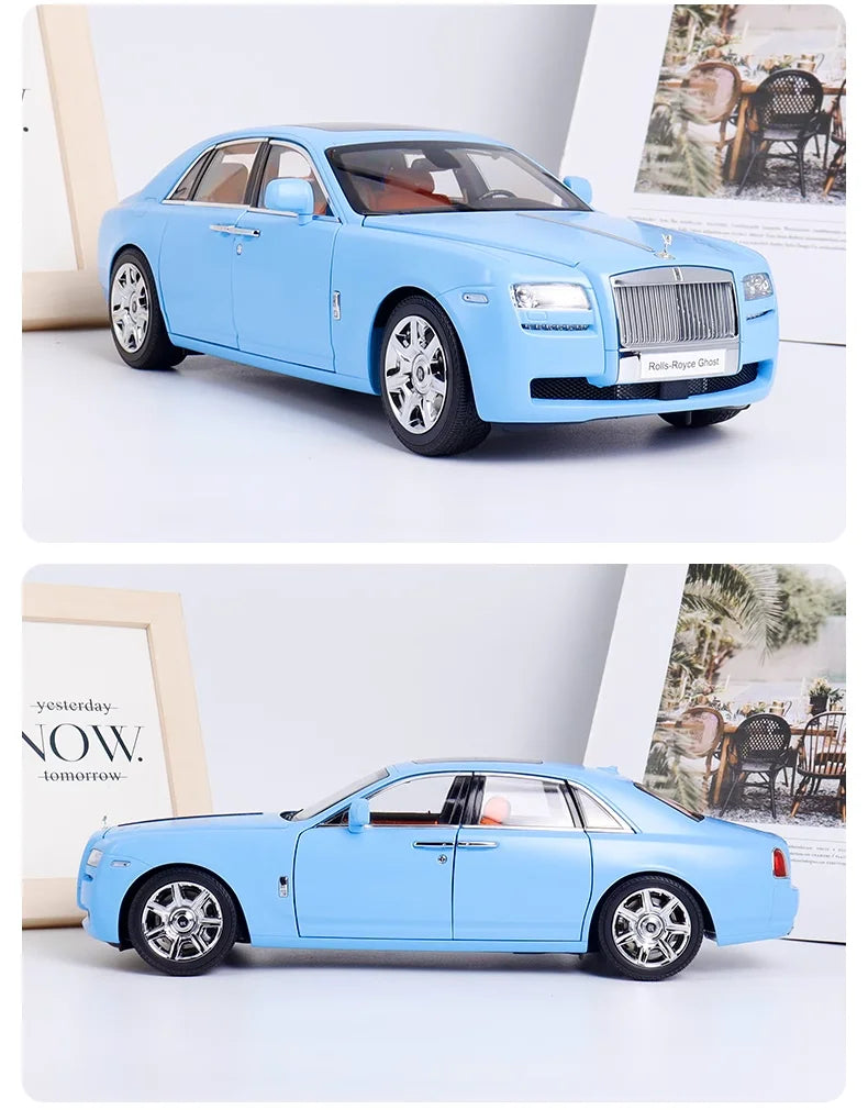 Mô hình xe mô phỏng Rolls-Royce Ghost 1:18 bằng hợp kim, mô hình xe mô phỏng thu nhỏ, đồ trang trí cho người lớn, đồ chơi cho bé trai, quà tặng cho trẻ em