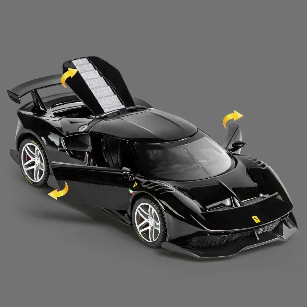 1:32 Scale Ferrari P80c Die-cast Metal Supercar Alloy Car Toy Hobby Model Collection