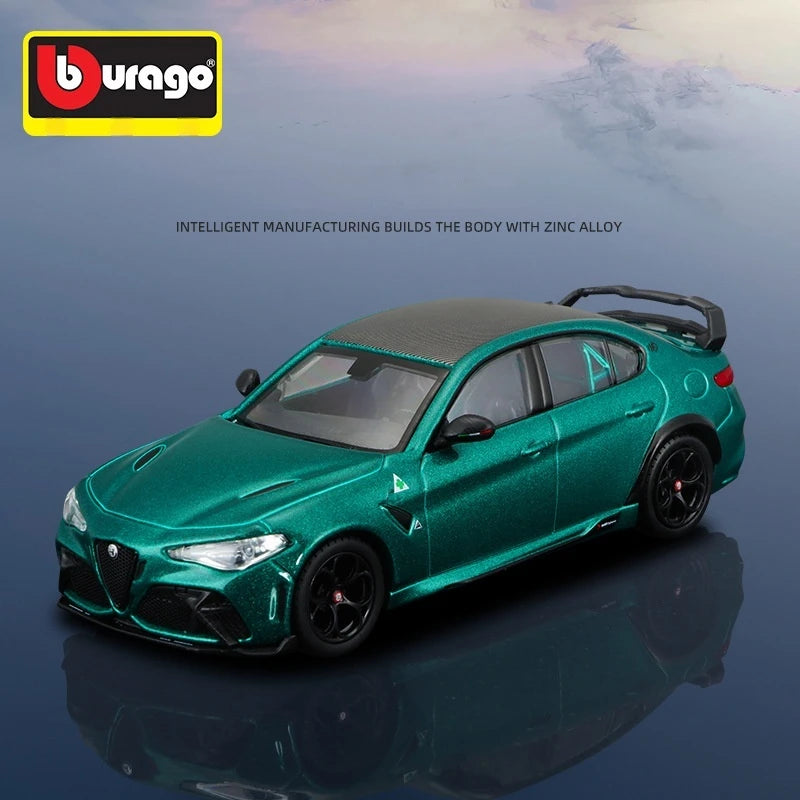 Bruago1:43 Alfa Romeo Gta Mô hình xe hợp kim mô phỏng Bộ sưu tập mô hình xe tĩnh trang trí