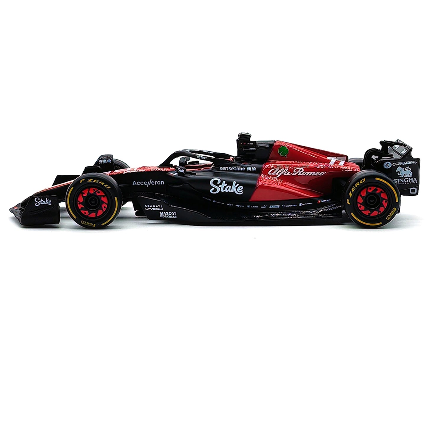 Bburago 1:43 2023 Alfa Romeo C43 F1 Formula Car Die Cast Vehicles Đồ chơi mô hình đua xe sưu tập