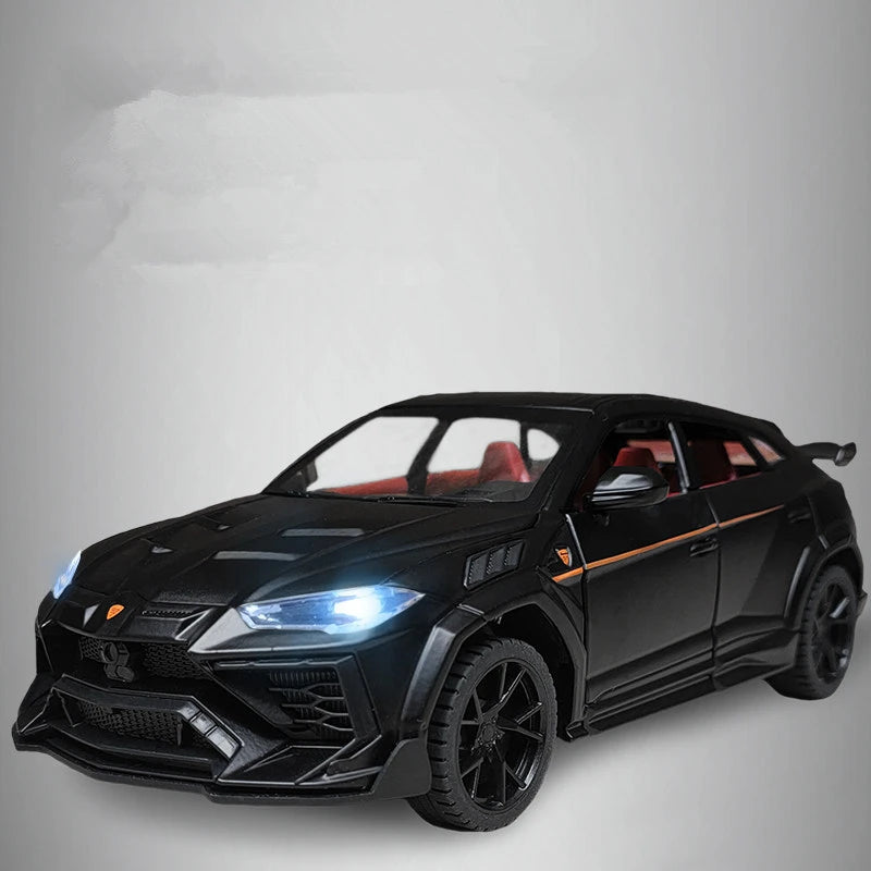 URUS SUV alloy sports car model modified metal off-road vehicle model simulation sound and light