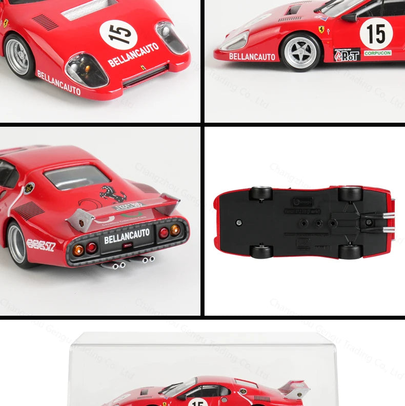 Bburago 1:43 Ferrari 512 BB II Serie 1981 Xe mô hình tĩnh đúc nguyên khối Đồ chơi xe đua