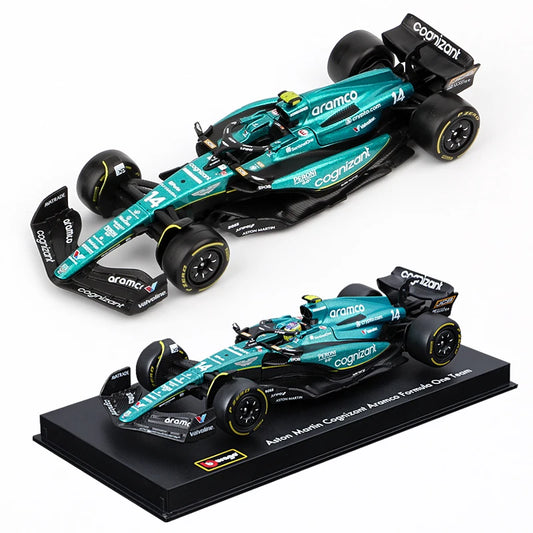 Bburago 1:43 2023 Aston Martin AMR23 F1 Formula Xe hợp kim đúc khuôn Đồ chơi mô hình đua xe sưu tập