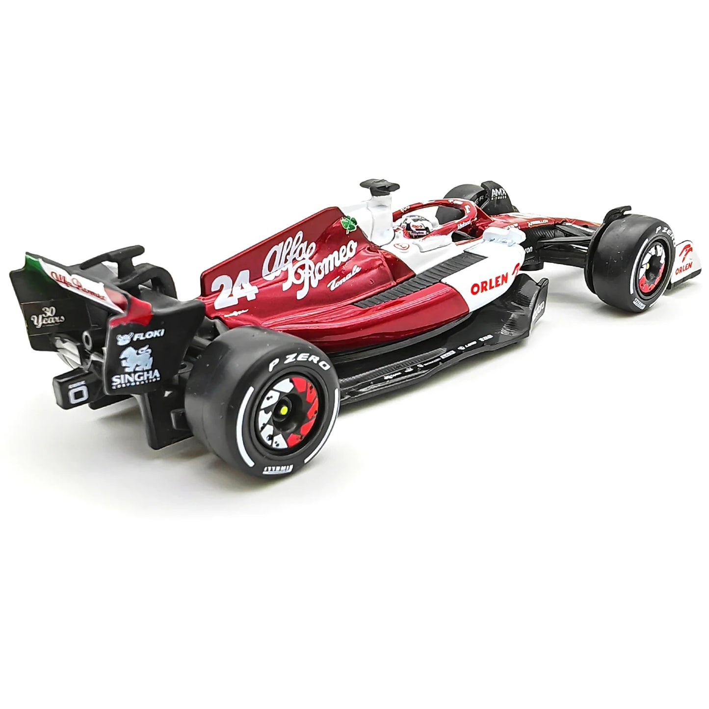 Bburago 1:43 2022 F1 Alfa Romeo Racing Team C42 #24 Guanyu Zhou #77 Valtteri Bottas Alloy Car Die Cast Car Bộ sưu tập đồ chơi mô hình xe hơi