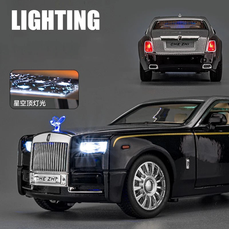 1:24 Rolls Royce Phantom Mansory Hợp kim Xe Diecasts &amp; Đồ chơi Xe Mô hình Xe Âm thanh và Ánh sáng Kéo lại Đồ chơi Xe hơi Quà tặng cho Trẻ em