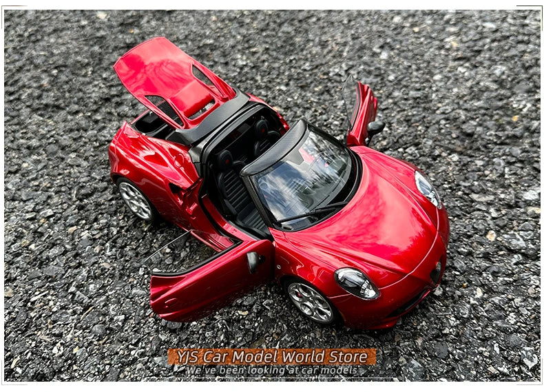 AUTOART AA 1:18 Alfa Romeo 4c Sports Car Model Alloy Collection