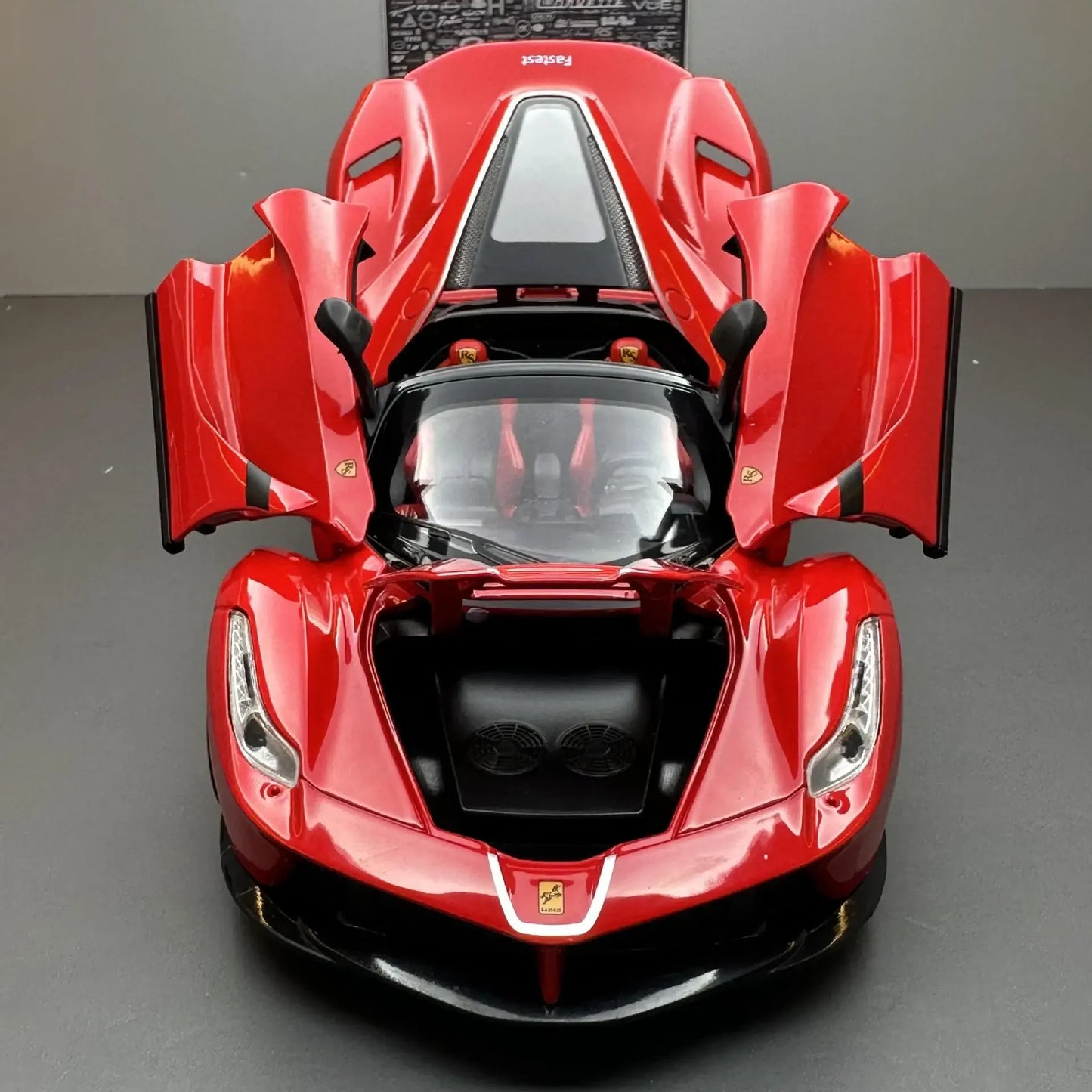 Đồ chơi mô hình xe đua hợp kim Ferrari Laferrari mui trần bằng kim loại Diecast mô phỏng xe hơi