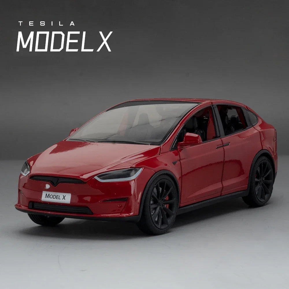 Tesla Model X Tesla Model 3 Die-cast toy car model with sound and light