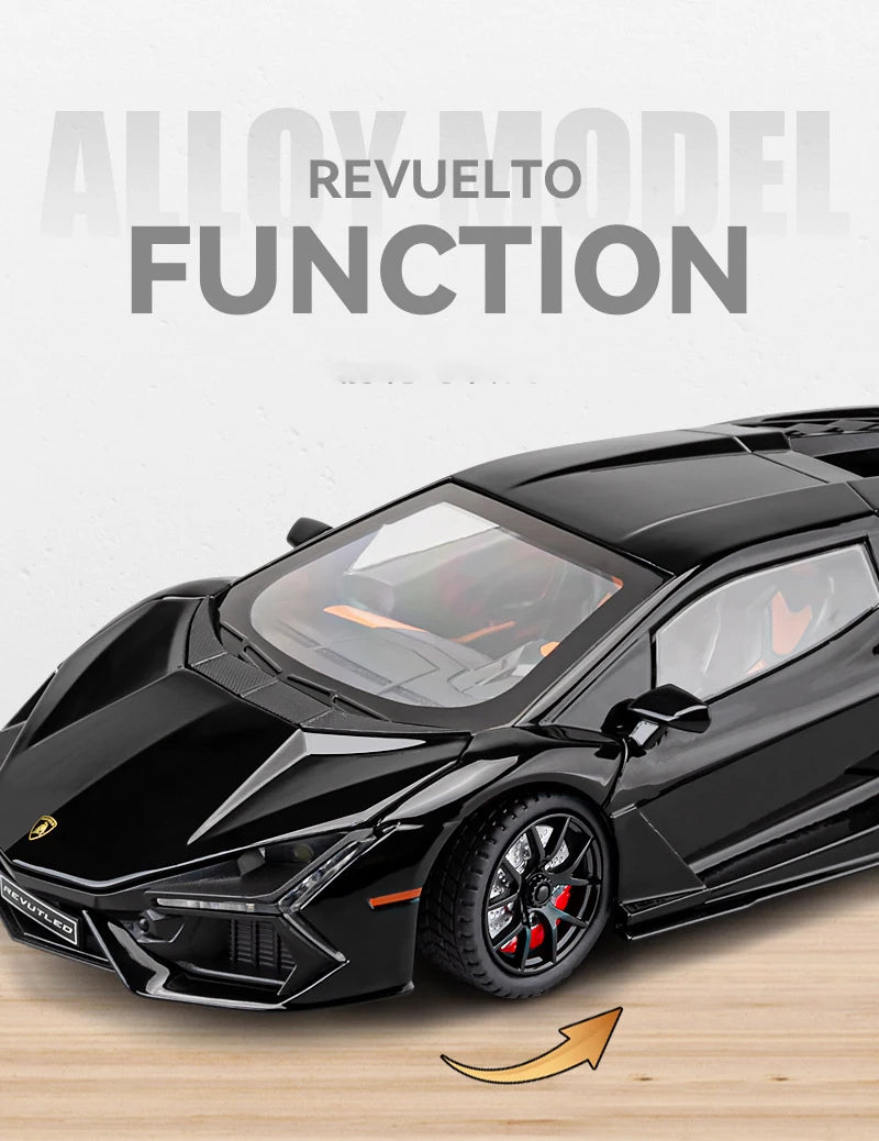 Lamborghini Revuelto Super Cars Alloy Cars Diecasts & Toy Cars Model Cars Metal Toy Cars Sound & Light Collection