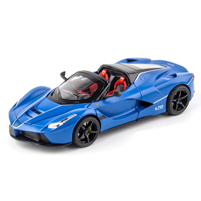 1:24 Ferraris Laferrari Hợp kim Mở Mô hình xe thể thao Diecasts &amp; Đồ chơi Xe Mô hình xe đồ chơi bằng kim loại Mô phỏng Âm thanh Ánh sáng Quà tặng