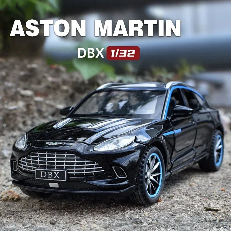 Mô hình xe hơi đúc tỉ lệ 1/32 Aston Martin DBX có âm thanh và ánh sáng, đồ chơi xe hơi thu nhỏ cho trẻ em và bé trai, quà tặng sinh nhật