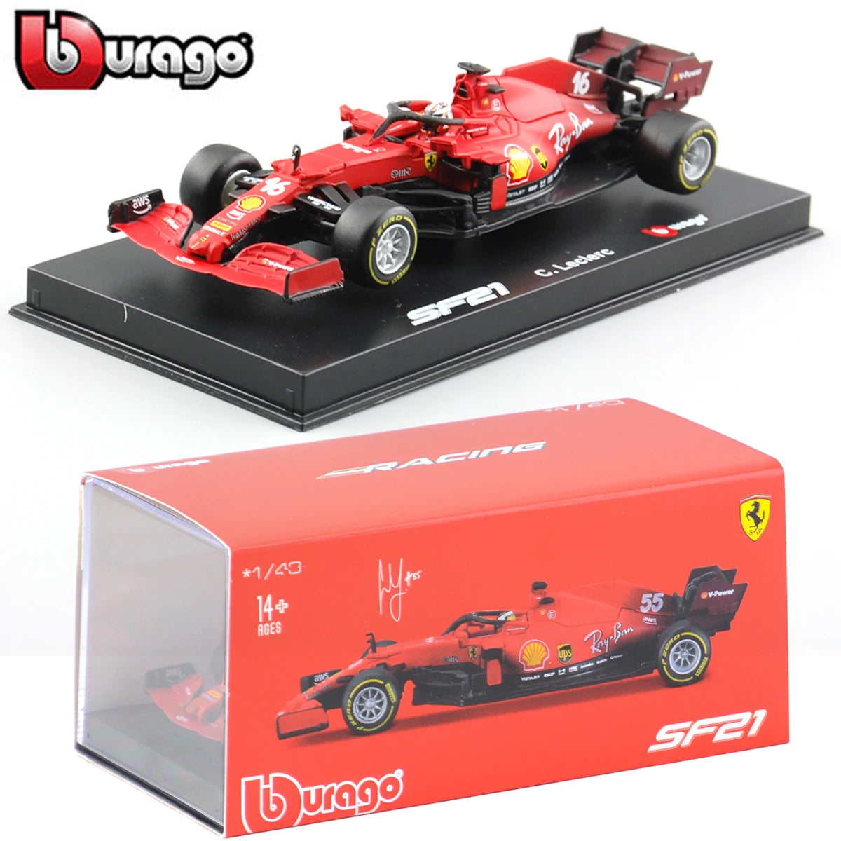 Bburago 1:43 2022 F1 Alfa Romeo Racing Team C42 #24 Guanyu Zhou #77 Valtteri Bottas Alloy Car Die Cast Car Bộ sưu tập đồ chơi mô hình xe hơi