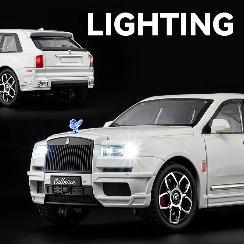 1/20 Rolls Royce SUV Cullinan Alloy Luxy Car Model Diecast Metal Vehicles Car Model Simulation Sound and Light Children Toy Gift