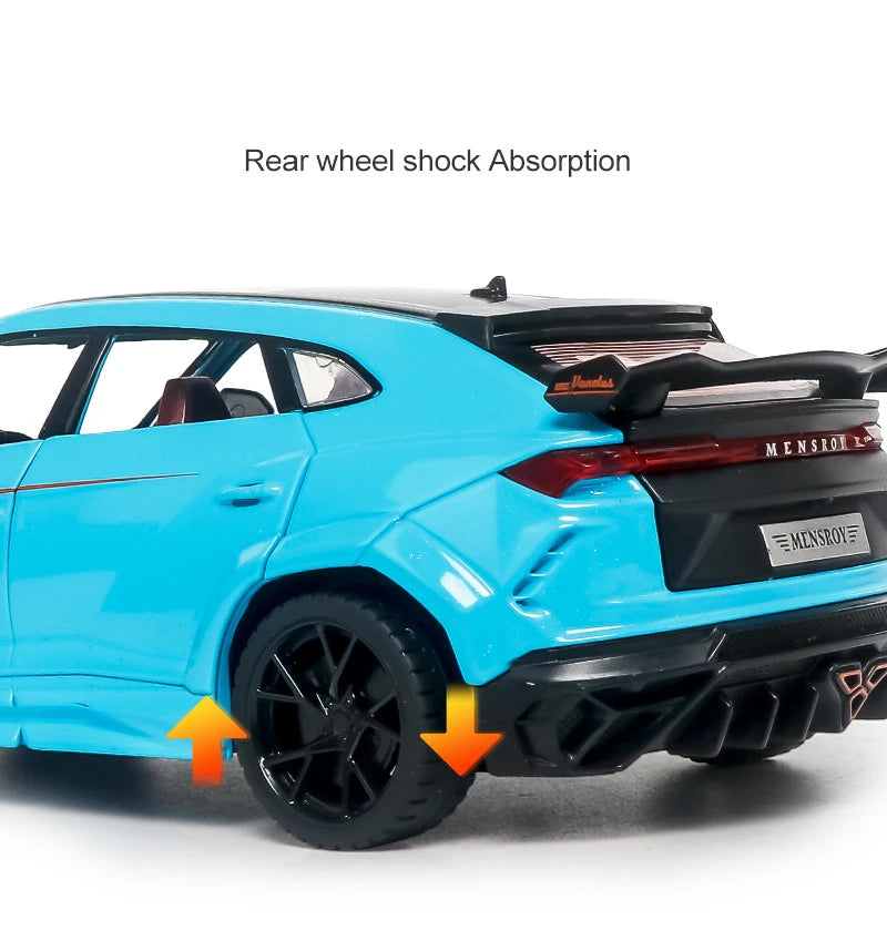 URUS SUV alloy sports car model modified metal off-road vehicle model simulation sound and light