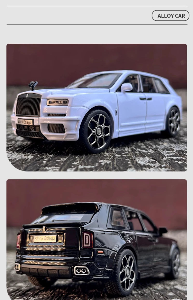 Rolls Royce Cullinan SUV hợp kim Luxy mô hình xe hơi Diecast kim loại đồ chơi xe hơi mô phỏng âm thanh và ánh sáng