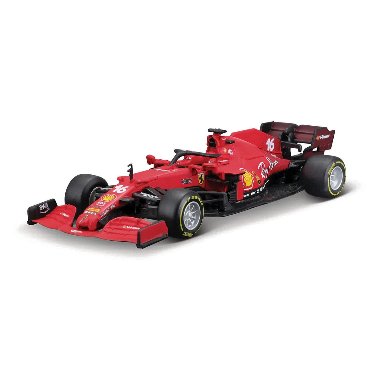 Bburago 1:43 Ferrari 2021 SF21 #55 Carlos Sain #16 Xe Công Thức F1 Xe Đúc Tĩnh Đồ Chơi Xe Đua Mô Hình Sưu Tầm