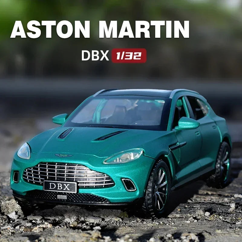 Mô hình xe hơi đúc tỉ lệ 1/32 Aston Martin DBX có âm thanh và ánh sáng, đồ chơi xe hơi thu nhỏ cho trẻ em và bé trai, quà tặng sinh nhật