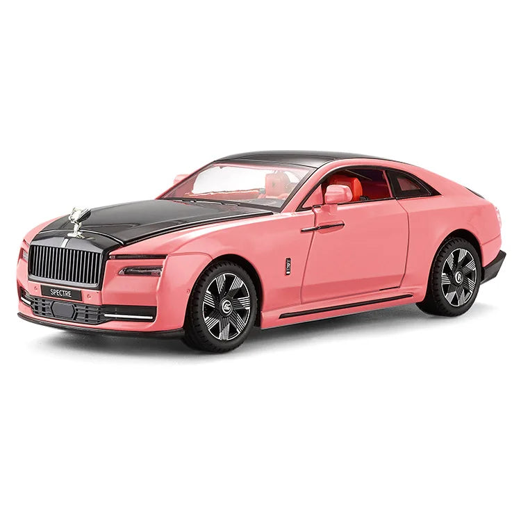 1:24 Rolls-Royce Mô hình xe hợp kim sáng bóng Mô phỏng âm thanh và ánh sáng Xe đồ chơi kéo lại Xe thể thao Bộ sưu tập đồ trang trí Quà tặng cho bé trai