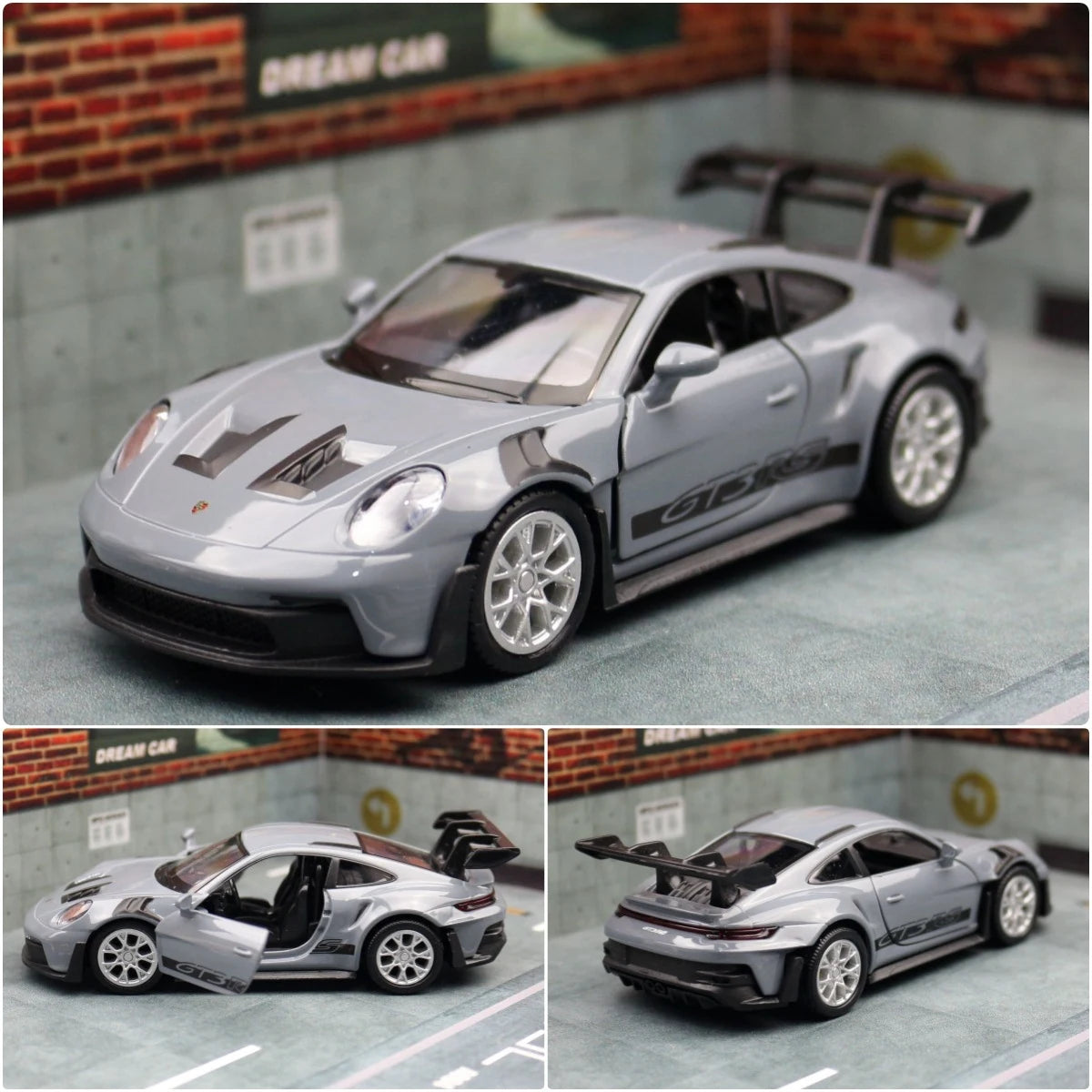 1:36 Porsche 911 992 GT3 RS Diecast Alloy Racing Car Model Metal Toy Sports Model High Simulation