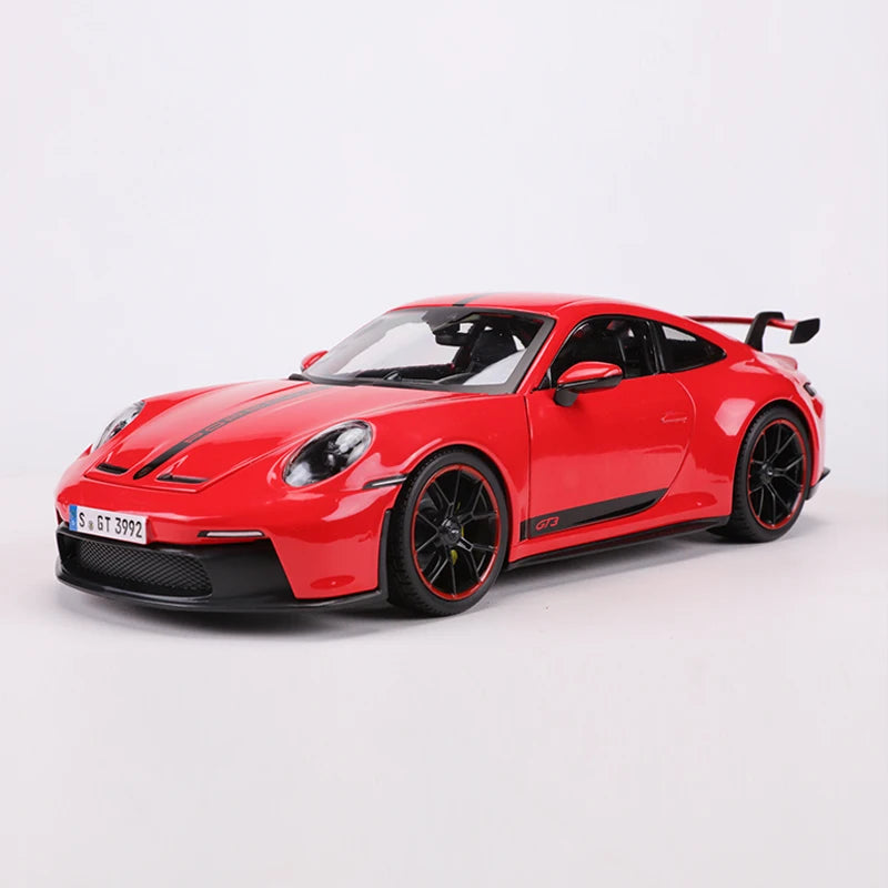 Maisto 1:18 Porsche 911 GT3 Racing Edition Die Casting Alloy Car Model Art Deco Collection Toy Tools Gift Factory