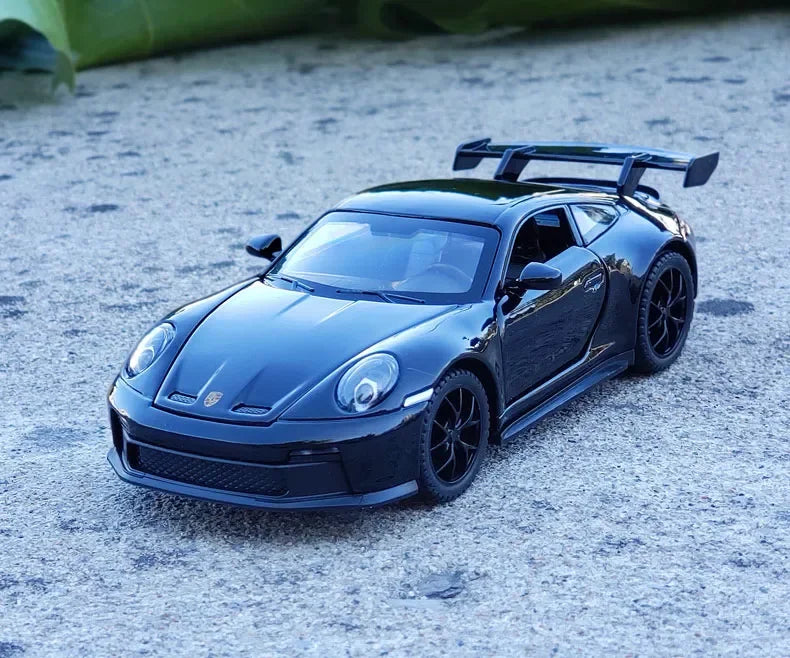 Mô hình xe hơi hợp kim Porsche 911 GT3 Supercar tỷ lệ 1:32 mới có đèn âm thanh kéo lùi Bộ sưu tập đồ chơi mô hình đúc khuôn trang trí