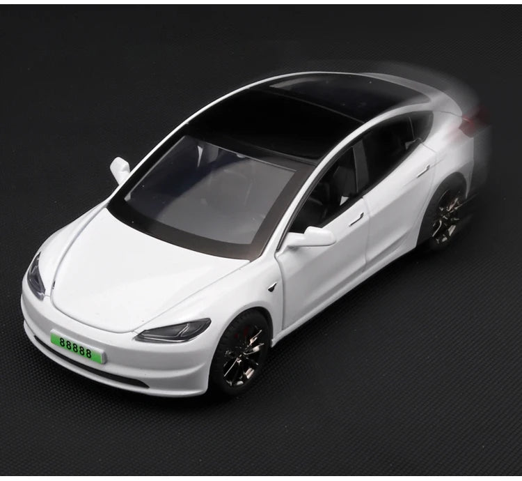 2024 NEW Model3 Model 3 Diecasts Alloy Car Model Toys Metal Die Cast Sound and Light