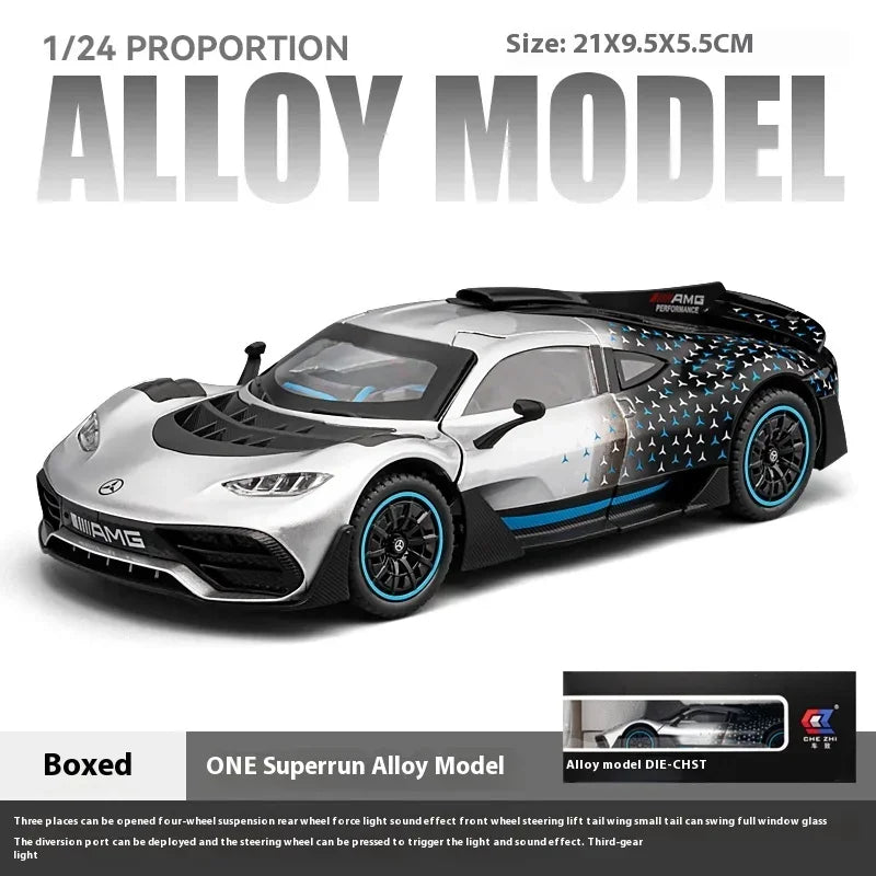 Mercedes Benz AMG ONE Racing Diecast Metal Alloy Car Model Sound & Light Collectible Hobby Decorative Gift