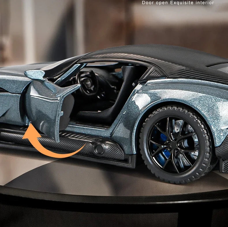 Diecast 1:32 Aston Martin Vulcan Mô hình xe hơi hợp kim mô phỏng Quà tặng có đèn âm thanh Voiture Miniature